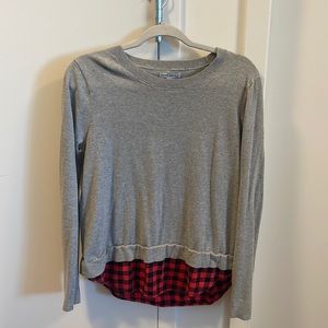 J.Crew Mercantile mixed media Sweater
